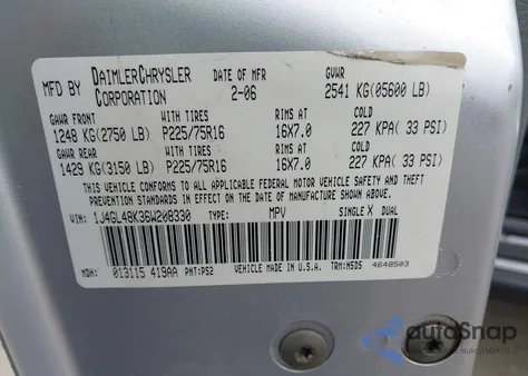 2006 Jeep Liberty Sport z USA, uszkodzony, nr VIN 1J4GL48K36W208330